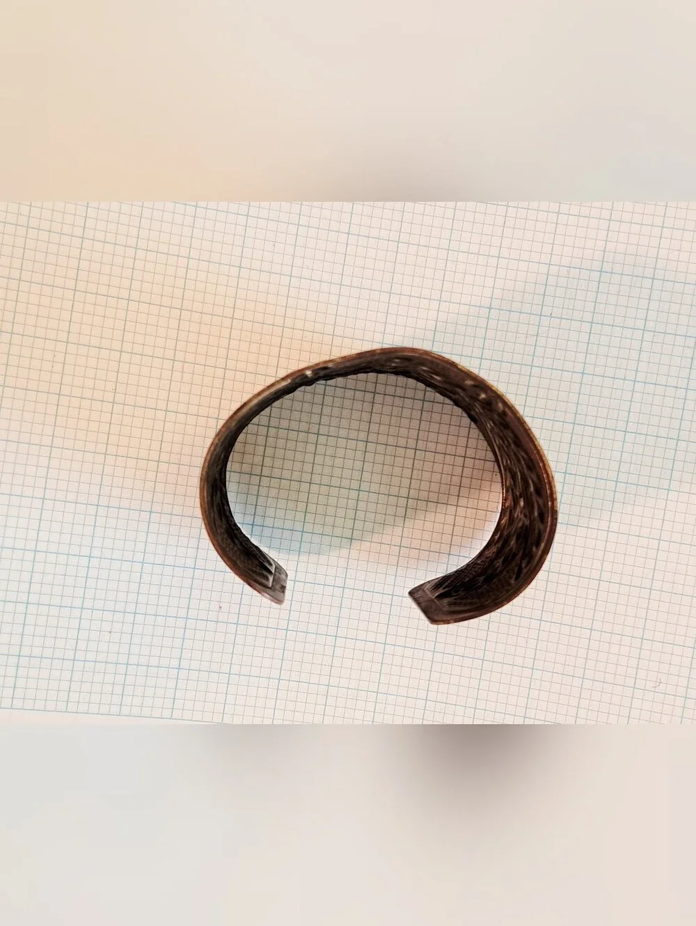 Antique-Style Floral Engraved Metal Cuff Bracelet